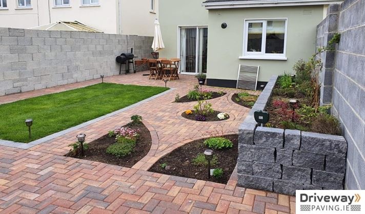 Block paved driveway completed