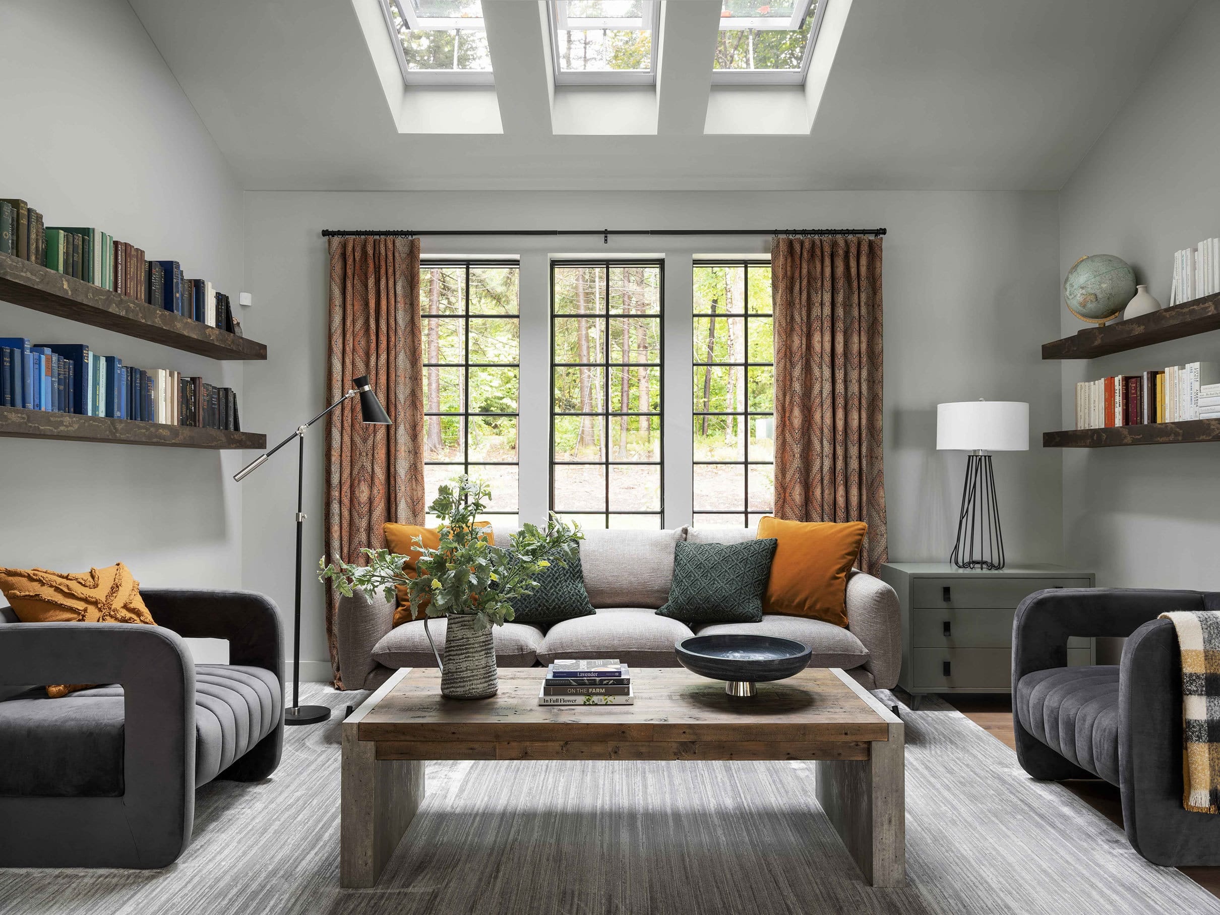 Room brightened by skylight installation