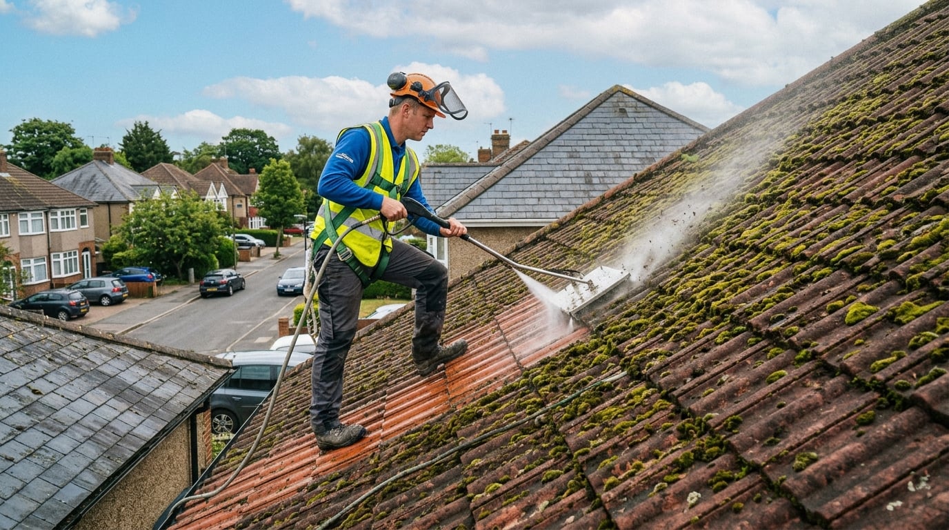 Roof Cleaning & Moss Removal project 1